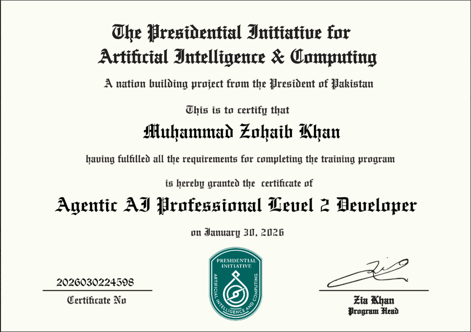 Agentic AI Professional Level 2 Developer